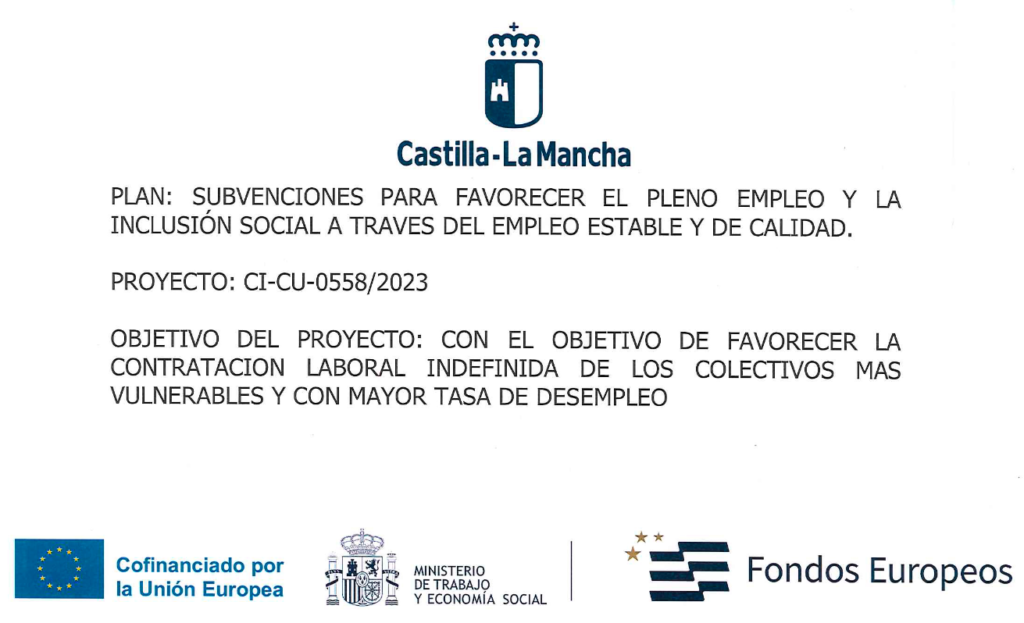 Documento sobre las subvenciones concedidas para fomentar el empleo.